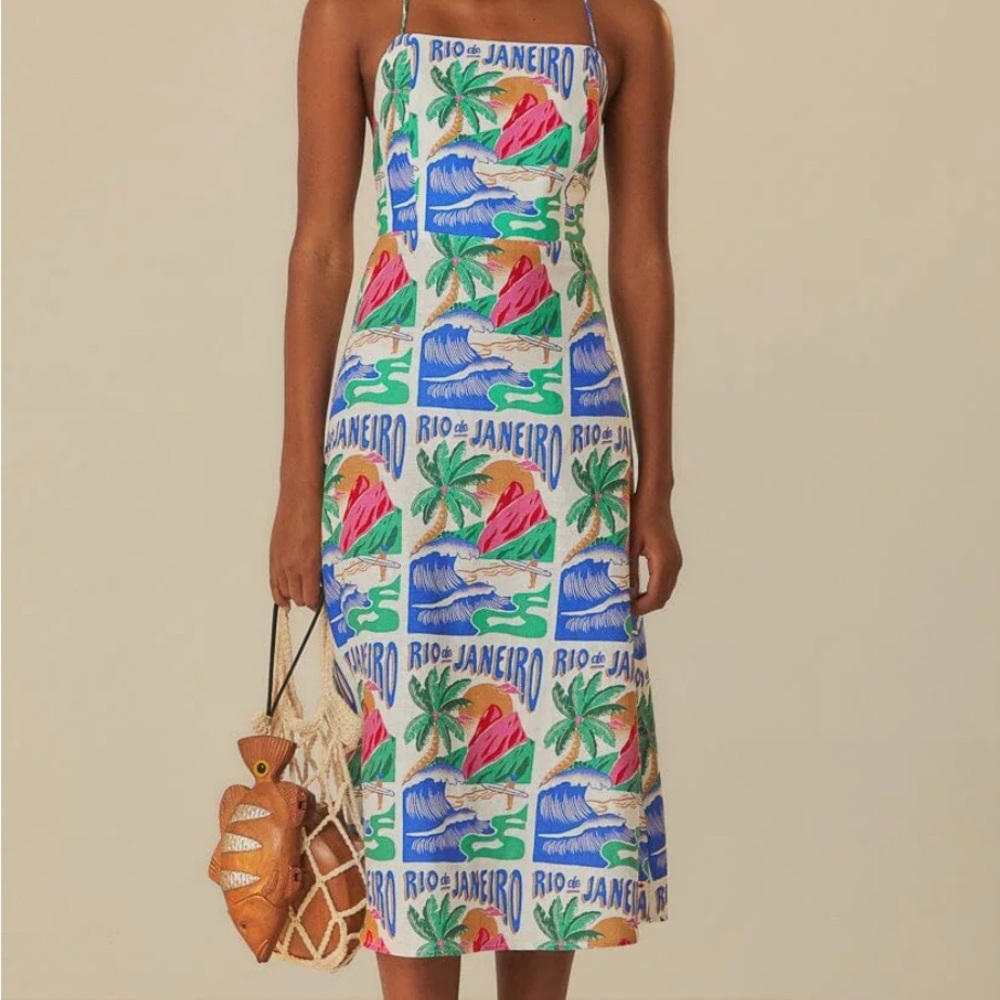 Farm Rio Carioca Posters Dress